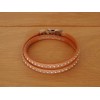 Bracciale pelle strass Hara