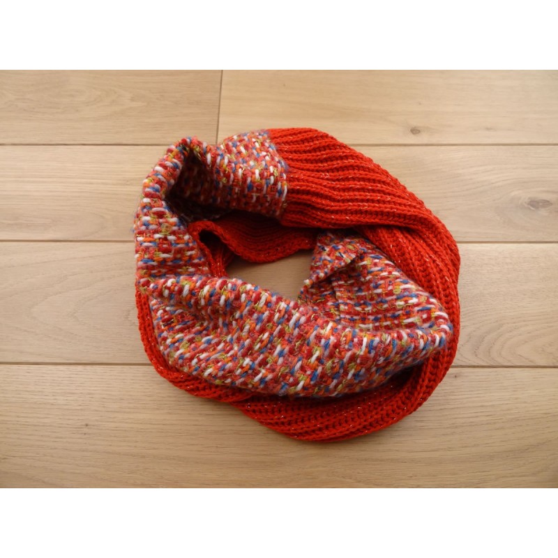 Snood Zwei Materialien Tweed - FRog