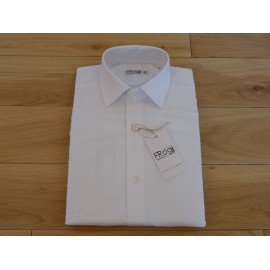 Camicia pianura bianco, 100% cotone