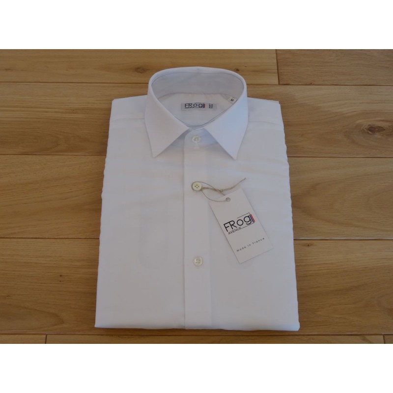 Camicia pianura bianco, 100% cotone