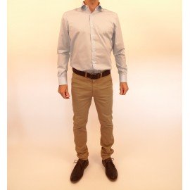 Camisa Llana Cielo Azul, 100% algodón