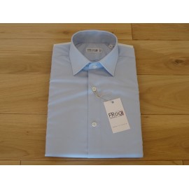 Camicia pianura cielo blu, 100% cotone