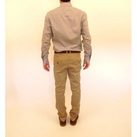 Camicia pianura grigia, 100% cotone