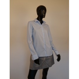 Camicia unito Cielo blu, 100% cotone