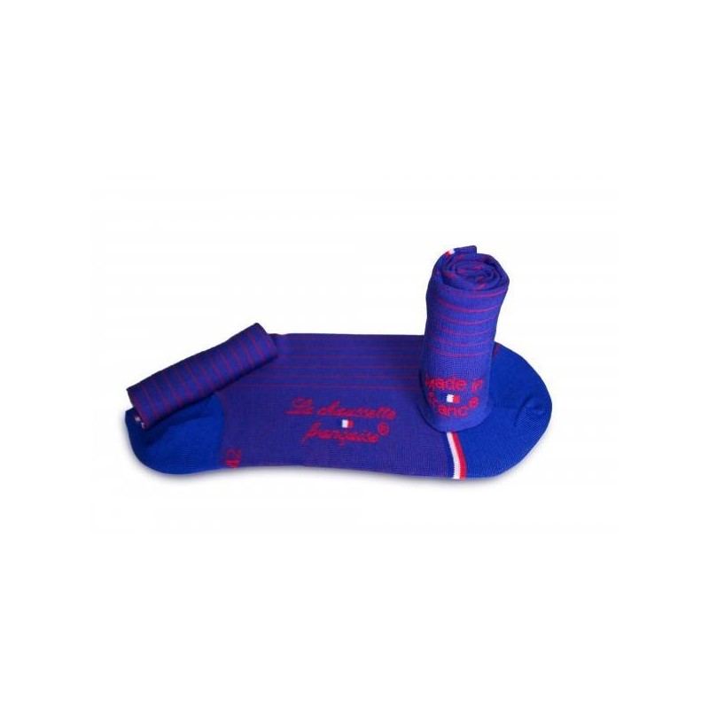 Chaussettes Homme - Pigalle - Fil d'Ecosse - Bleu royal Chaussettes Homme - Pigalle - Fil d'Ecosse - Bleu royal