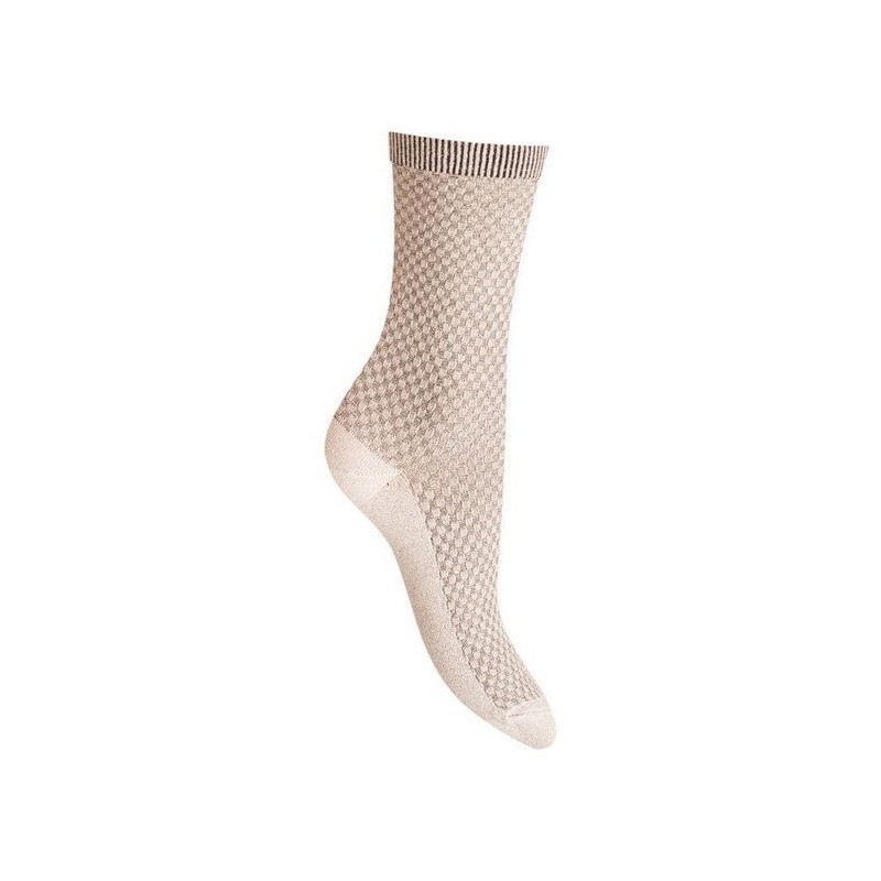 Chaussettes Femme - Carreaux relief brillant