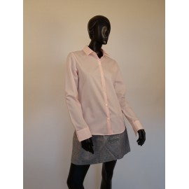 Pink Hemd Frau, 100% Baumwolle